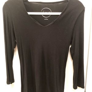 International Concepts black ribbed top